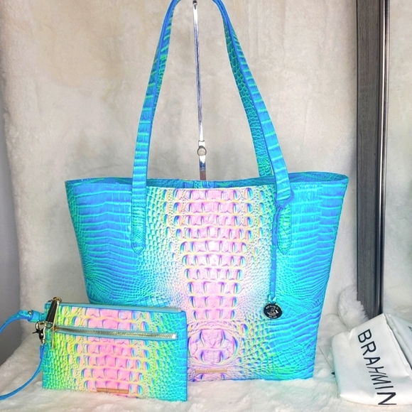 Brahmin 2 SET Purse Bag Tote Wallet Pouch NWT RARE - Picture 10 of 10